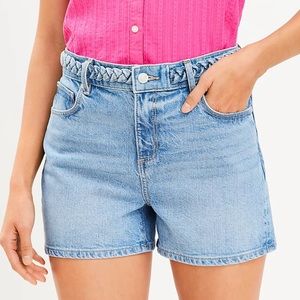 NWT: Braided Belt Loft Shorts